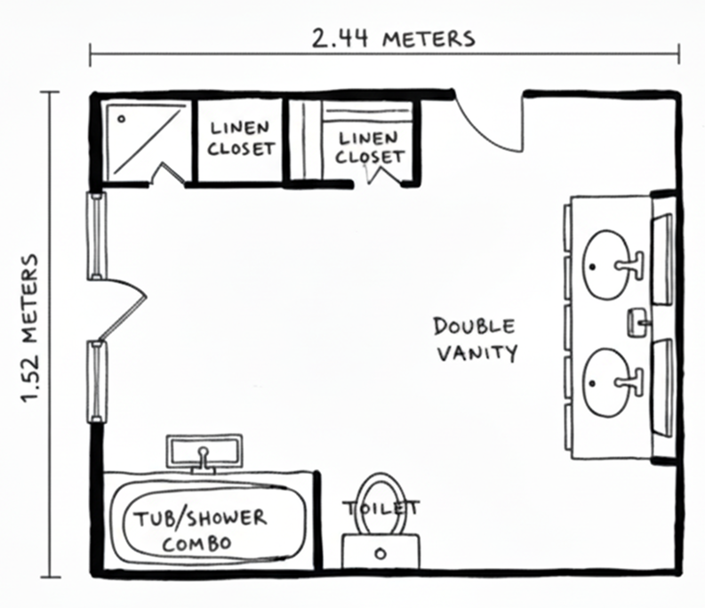 Cost estimate breakdown for plumbing job